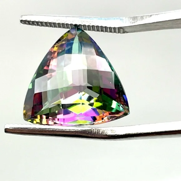 Large 13.5 Carat Trillion Mystic Topaz Gemstone